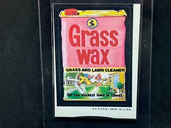 1975 TOPPS WACKY PACKAGES GRASS WAX