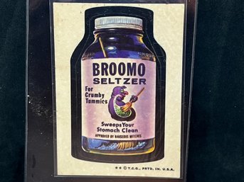 1975 TOPPS WACKY PACKAGES BROOMO SELTZER
