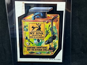 1975 TOPPS WACKY PACKAGES MY SINK PERFUME