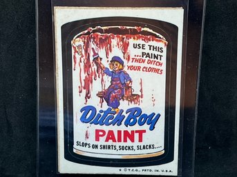 1975 TOPPS WACKY PACKAGES DITCH BOY PAINT