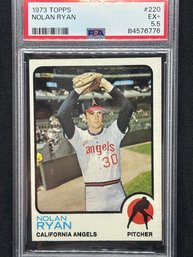 1973 TOPPS NOLAN RYAN SHARP -PSA 5.5