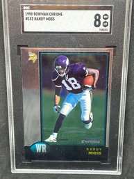 1998 BOWMAN CHROME RANDY MOSS ROOKIE