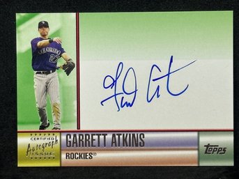 2006 TOPPS CERTIFIED AUTO GARRETT ATKINS AUTO