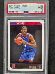 2014 PANINI HOOPS JOEL EMBIID PSA 9 ROOKIE