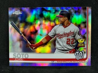 2019 TOPPS CHROME JUAN SOTO ROOKIE CUP REFRACTOR!