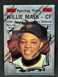 1996 TOPPS CHROME WILLIE MAYS W/ FILM