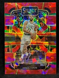 2024 SELECT JAYSON TATUM RED CRACKED ICE PRIZM