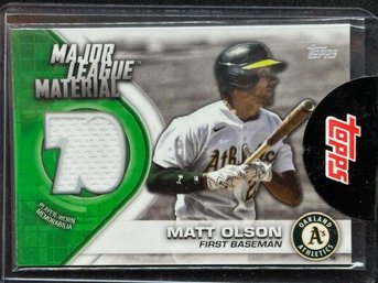 2021 TOPPS MATT OLSON RELIC CARD