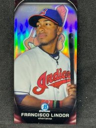 2015 BOWMAN CHROME FRANCISCO LINDOR REFRACTOR ROOKIE