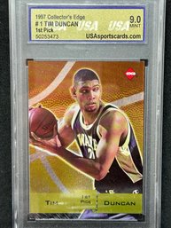 1997 COLLECTOR'S EDGE TIM DUNCAN ROOKIE