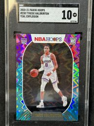 2020-21 HOOPS TYRESE HALIBURTON ROOKIE TEAL EXPLOSION - GEM MINT!