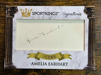 SPORTSKING AMELIA EARHART 1 OF 1 SIGNATURE CARD