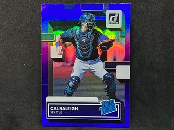 2022 PANINI DONRUSS RATED ROOKIE CAL RALEIGH PURPLE FOIL RC