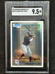 2010 BOWMAN CHROME DP CHRISTIAN YELICH 1ST CARD SGC 9.5