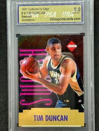 1997 COLLECTOR'S EDGE TIM DUNCAN SWOOSH ROOKIE