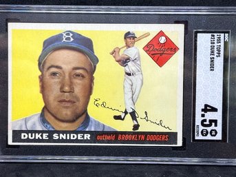 1955 TOPPS DUKE SNIDER - HALL OF FAMER SGC 4.5