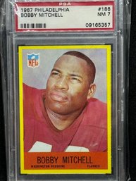 1967 PHILADELPHIA BOBBY MITCHELL PSA 7! HALL OF FAMER