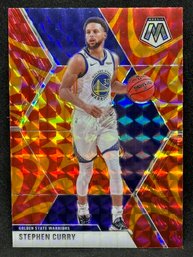 2019-20 Mosaic Stephen Curry Orange Burst