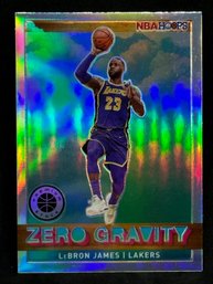 2019-20 NBA HOOPS LEBRON JAMES ZERO GRAVITY SILVER PRIZM