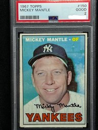 1967 TOPPS MICKEY MANTLE #150 PSA 2 - HALL OF FAME LEGEND
