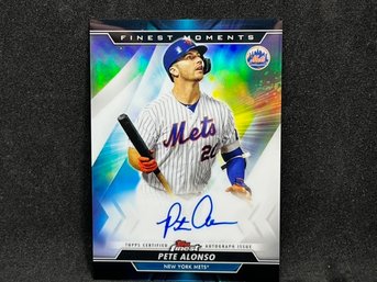 2020 TOPPS FINEST MOMENTS PETE ALONSO AUTOGRAPH!