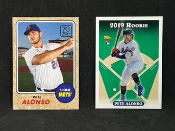 2019 TOPPS PETE ALONSO RC & 2020 TOPPS 70TH PETE ALONSO
