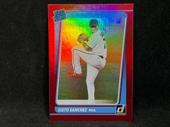 2021 PANINI DONRUSSS RATED ROOKIE SIXTO SANCHEZ RED FOIL
