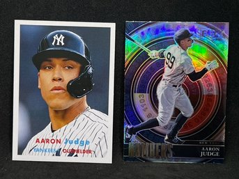 (2) AARON JUDGE CARDS (2022 TOPPS ARCHIVES AND SELECT REFRACTOR)