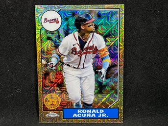 2022 TOPPS CHROME RONALD ACUNA JR. GOLD REFRACTOR