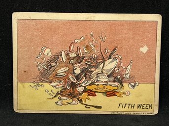 1882 SAMMIS & LATHAM FIFTH WEEK CARD