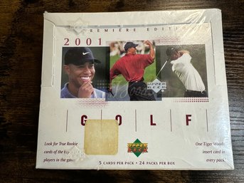 SEALED 2001 UPPER DECK PREMIERE EDITION GOLF W/ TIGER WOODS ROOKIES