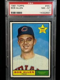 1961 TOPPS BOB ALLEN ROOKIE -HIGH GRADE! #452