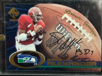 2000 Pacific Private Stock Shaun Alexander RC Autograph! Rare