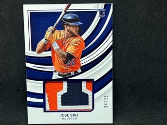 2022 PANINI IMMACULATE COLLECTION JOSE SIRI RC SSP W/ STUNNING PATCH