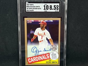 2020 TOPPS OZZIE SMITH SSP AUTO - ONLY 50 MADE