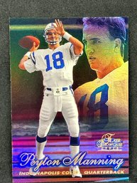 1998 FLAIR SHOWCASE SHOWSTOPPER PEYTON MANNING ROOKIE CARD