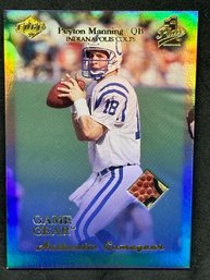 1999 COLLECTORS EDGE PEYTON MANNING ROOKIE W/ GAME GEAR FOOTBALL!