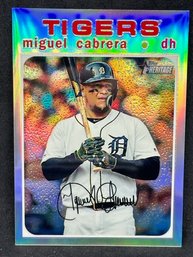 2020 TOPPS HERITAGE MIGUEL CABRERA REFRACTOR SHORT PRINT