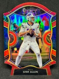 2021 PANINI SELECT JOSH ALLEN DIE-CUT TRI PRIZM