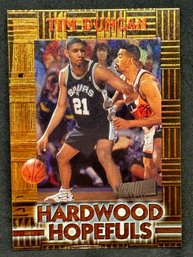 1997 STADIUM CLUB TIM DUNCAN HARDWOOD HOPEFULS ROOKIE