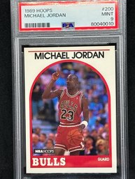 1989 HOOPS MICHAEL JORDAN PSA 9 MINT