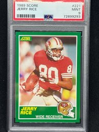 1989 SCORE JERRY RICE PSA 9