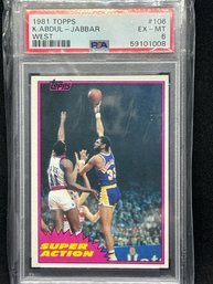 1981 TOPPS KAREEM ABDUL JABBAR SUPER ACTION