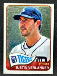 2014 TOPPS HERITAGE CHROME JUSTIN VERLANDER SHORT PRINT TO 999