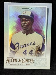 2020 TOPPS ALLEN & GINTER HANK AARON FOIL