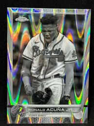 2022 TOPPS CHROME RONALD ACUNA JR. GRAYWAVEREFRACTOR