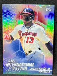 2018 TOPPS CHROME RONALD ACUNA JR ROOKIE