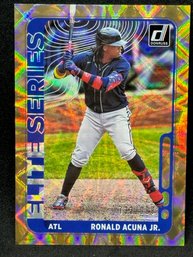 2021 DONRUSS ELITE SERIES RONALD ACUNA JR SHOR TPRINT TO 999