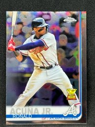 2019 TOPPS CHROME RONALD ACUNA JR GOLD ROOKIE CUP