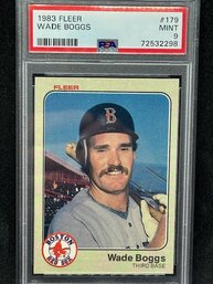 1983 FLEER WADE BOGGS ROOKIE CARD PSA 9!